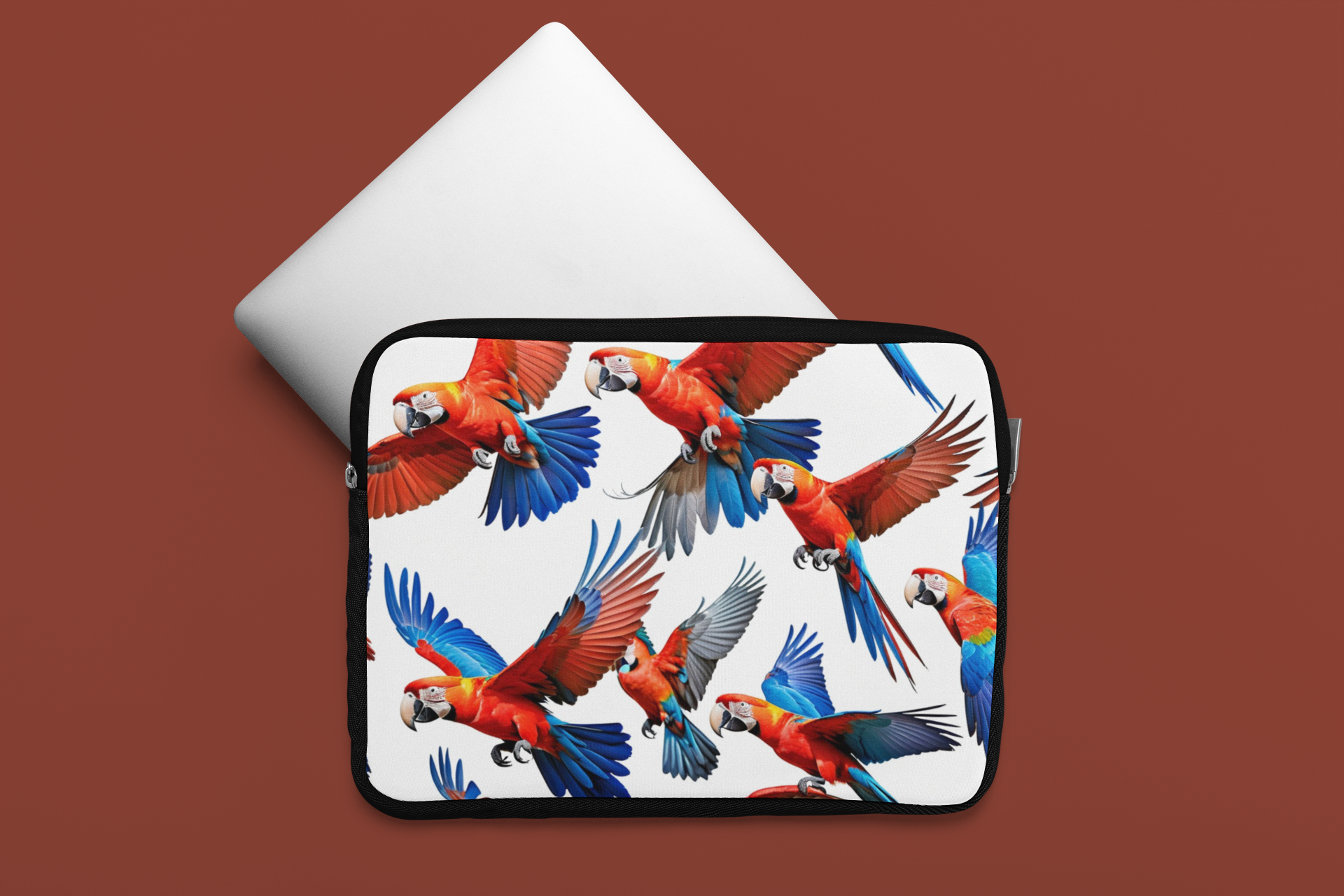 Vibrant Macaw Flight