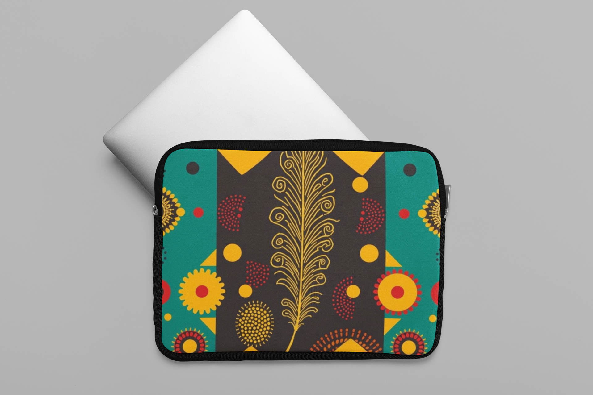 Ankara Feather Sleeve